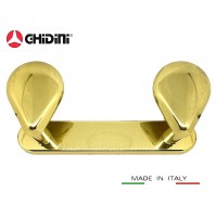 APPENDIABITI PORTABITO A MURO GHIDINI CADDY in Ottone Made in Italy Appendiabito
