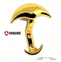 APPENDIABITI PORTABITO A MURO GHIDINI DELFINO Oro zecchino 24K Appendiabito