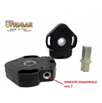 ARGANO ARGANELLO MANUALE 1:8 CON FINECORSA TAPPARELLE AVVOLGIBILI ESAGONO mm.7