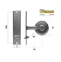 AVVOLGITORE PER TAPPARELLE RUOTA A MOLLA AVVOLGIBILI INT. mm.145 MT.6 CON PLACCA
