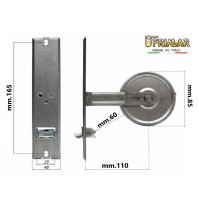 AVVOLGITORE PER TAPPARELLE RUOTA A MOLLA AVVOLGIBILI INT. mm.165 MT.6 CON PLACCA