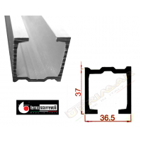 BINARIO ALLUMINIO TERNO SCORREVOLI PORTATA KG.160 PER PORTA SCORREVOLE AL METRO