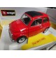 Burago BBurago Auto Fiat 500F rossa 1965 1/18 18-12020 Gold Italian Design