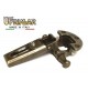 CERNIERA ANSELMI 255 PER ANTE CON BATTUTA FORO mm.27x13 BRONZO CERNIERA IN STILE