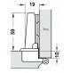 CERNIERA MEPLA NEXIS PER ANTE CON BATTUTA FORO mm.35 BRONZATA 6622808000 AP.270°