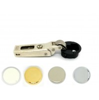CERNIERA PER VETRO SALICE C2C7G39 FORO D.26 MEZZA BATTUTA COPERTURE VARI COLORI