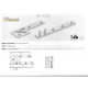CERNIERA PERNO ARMADIO KIT COMPLETO PER 2 ANTE CARDINI PER ANTA MOBILE mm.75