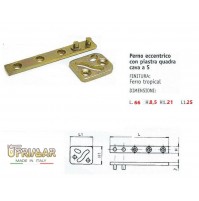 CERNIERA PERNO ARMADIO mm.65 KIT COMPLETO PER 2 ANTE CARDINI PER ANTA MOBILE