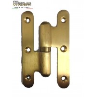CERNIERA POMELLA IN OTTONE 100X60 PER PORTE IN LEGNO DX/SX - OTTONE SATINATO