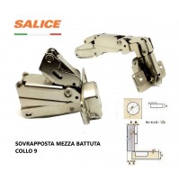  CERNIERA SALICE C2AFG99 Angolo 165° COLLO MM.9 MEZZA BATTUTA ANTA CUCINA MOBILE