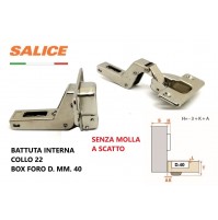 CERNIERA SALICE FAP CFA5P99 FORO D.40 BATT. INTERNA COLLO 22 SENZA MOLLA SCATTO 