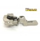 CERNIERA TIPO MEPLA PER ANTE CON BATTUTA FORO 651.210.66 mm.35 65121066 CON BASE