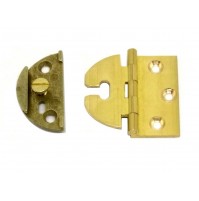 CERNIERE PER MOBILI ANTICHI OTTONATA mm.40x43 CON BATTUTA E BASE REGOLABILE CSS