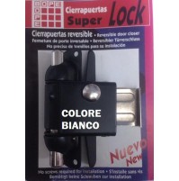 CHIUDIPORTA A MOLLA BARILOTTO SUPER LOCK - COLORE BIANCO - BLOCCAGGIO APERTURA