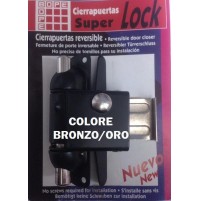 CHIUDIPORTA A MOLLA BARILOTTO SUPER LOCK - COLORE BRONZO/ORO BLOCCAGGIO APERTURA