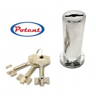 CILINDRO POTENT RICAMBIO SERRATURA A POMPA 596/5 SPESS. PORTA CM.5 VECCHIA SERIE