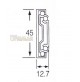 COPPIA GUIDE PER CASSETTI SCORREVOLI mm. 600 ESTRAZIONE TOTALE PORT. KG.45