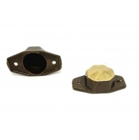 COPRIDADO IN OTTONE BRONZATO COPERTURA PER DADI BORCHIA DECORAZIONE PER PORTA 