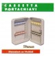 Cassetta portachiavi a muro 20 Ganci appendi chiavi cm.19x25x8 con chiusura 