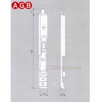 Catenaccio superiore AGB A200360102 Aria 4 ricambio per finestre legno 41201801