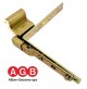 Cerniera angolare AGB anta ribalta A200380801 per infissi PVC 520 11X20 