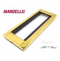 Coprinterruttore Placca Mandelli art.131 Oro Gold  6 posti Living Bticino