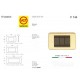 Coprinterruttore Valli e Valli F144 6 posti Ottone Lucido Valli & Colombo Living