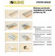 GUARNITURA 0920/4 KOBLENZ PER ANTA ESTERNA SCORREVOLE PORTATA KG.50 PER ARMADI