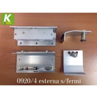 GUARNITURA 0920/4 KOBLENZ PER ANTA ESTERNA SCORREVOLE PORTATA KG.50 PER ARMADI