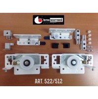 GUARNITURA COMPLETA 522/512 TERNO PER ANTA SCORREVOLE INTERNA A POSIZIONE REG.