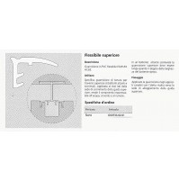 Guarnizione PVC alzante scorrevole AGB G007330201 Superiore AL METRO 