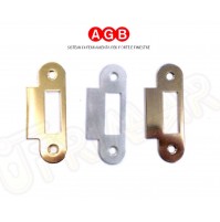 INCONTRO FRONTALE PER SERRATURA PATENT AGB MEDIANA B0100009 mm.22x82 VARIE FINIT
