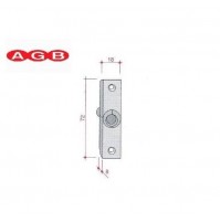 INCONTRO POZZETTO SICURTOP AGB 48020 mm.18x72 BOCCOLA REGOLABILE 48000020