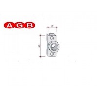 Incontro TOP registrabile AGB A200172223 53548801 per infissi PVC 8/22 