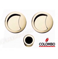 KIT MANIGLIA INCASSO PORTE SCORREVOLI COLOMBO ID211 OPEN CIECHE  HPS ORO LUCIDO