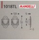 KIT MANIGLIE INCASSO PER PORTE SCORREVOLI A LIBRO MANDELLI CLIP 1018TL OTTONE