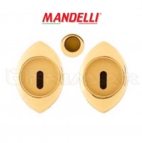 KIT MANIGLIE INCASSO PER PORTE SCORREVOLI MANDELLI  CLIP 368TC (03L) ORO LUCIDO