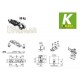 Kit Scorrevole Koblenz serie 0500/2 portata kg.50 scorrevole con staffe e fermi