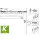 Kit Scorrevole Koblenz serie 0500/2 portata kg.50 scorrevole con staffe e fermi