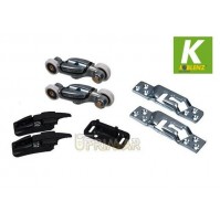 Kit Scorrevole Koblenz serie 0500/2 portata kg.50 scorrevole con staffe e fermi