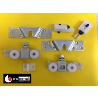  Kit Terno Scorrevoli portata KG.80 + binario cm.165 fissaggio staffa normale 