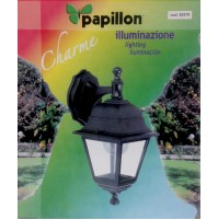 Lanterna da giardino CHARME BASSO Papillon  92579 colore Nero da esterno E27