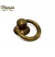 MANIGLIA CLASSICA PER MOBILI ANTICHI AD ANELLO D.33 OTTONE ANTICO UTENSIL LEGNO 