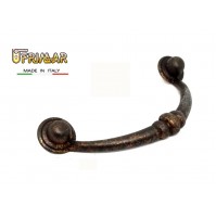 MANIGLIA CLASSICA PER MOBILI ANTICHI Interasse mm.64 BRONZO ANTICO MANIGLIETTA 