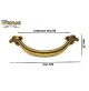 MANIGLIA CLASSICA PER MOBILI ANTICHI Interasse mm.96 BRONZO ORO TENTORI 