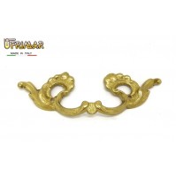 MANIGLIA CLASSICA PER MOBILI ANTICHI mm.79 OTTONE LUCIDO IN STILE ditta GIUSTI