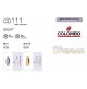 MANIGLIA INCASSO PER PORTE SCORREVOLI COLOMBO CB111CF CROMO SAT. CON FORO CHIAVE