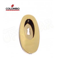 MANIGLIA INCASSO PER PORTE SCORREVOLI COLOMBO CB111CF OTTONE L. CON FORO CHIAVE