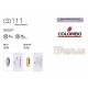 MANIGLIA INCASSO PER PORTE SCORREVOLI COLOMBO CB111OTTONE L. SENZA FORO CHIAVE