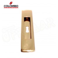 MANIGLIA INCASSO PER PORTE SCORREVOLI COLOMBO ID111CF OTTONE L. CON FORO CHIAVE